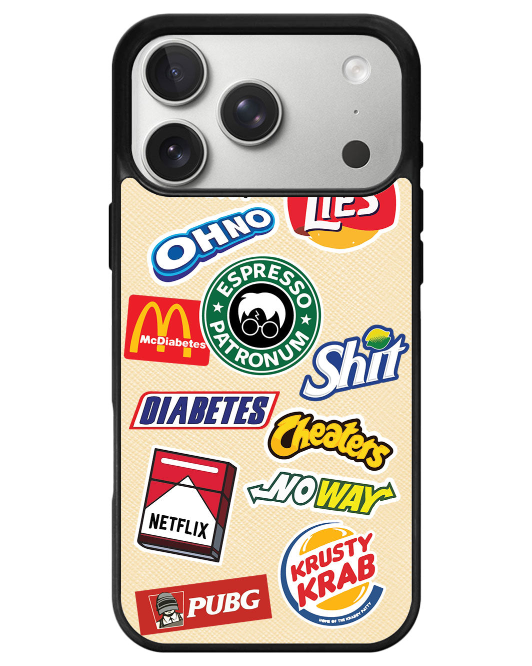 iPhone Leather Grip - Food Parody