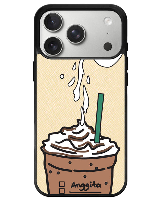 iPhone Leather Grip - Coffee Frappe