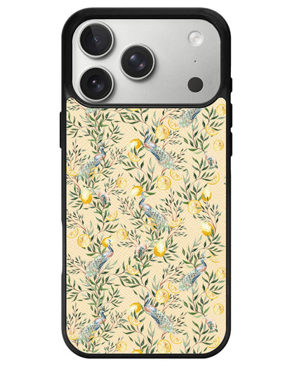 iPhone Leather Grip - Limone