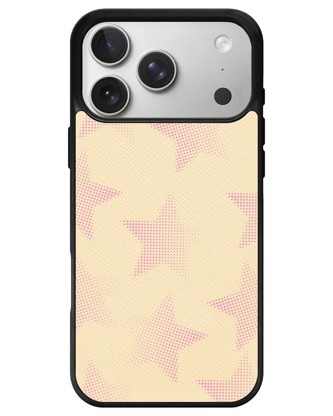 iPhone Leather Grip - Pink Star