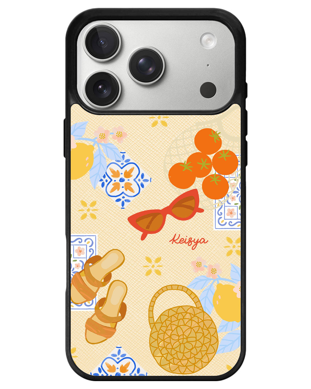 iPhone Leather Grip - Santorini
