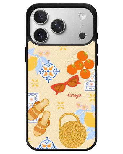 iPhone Leather Grip - Santorini
