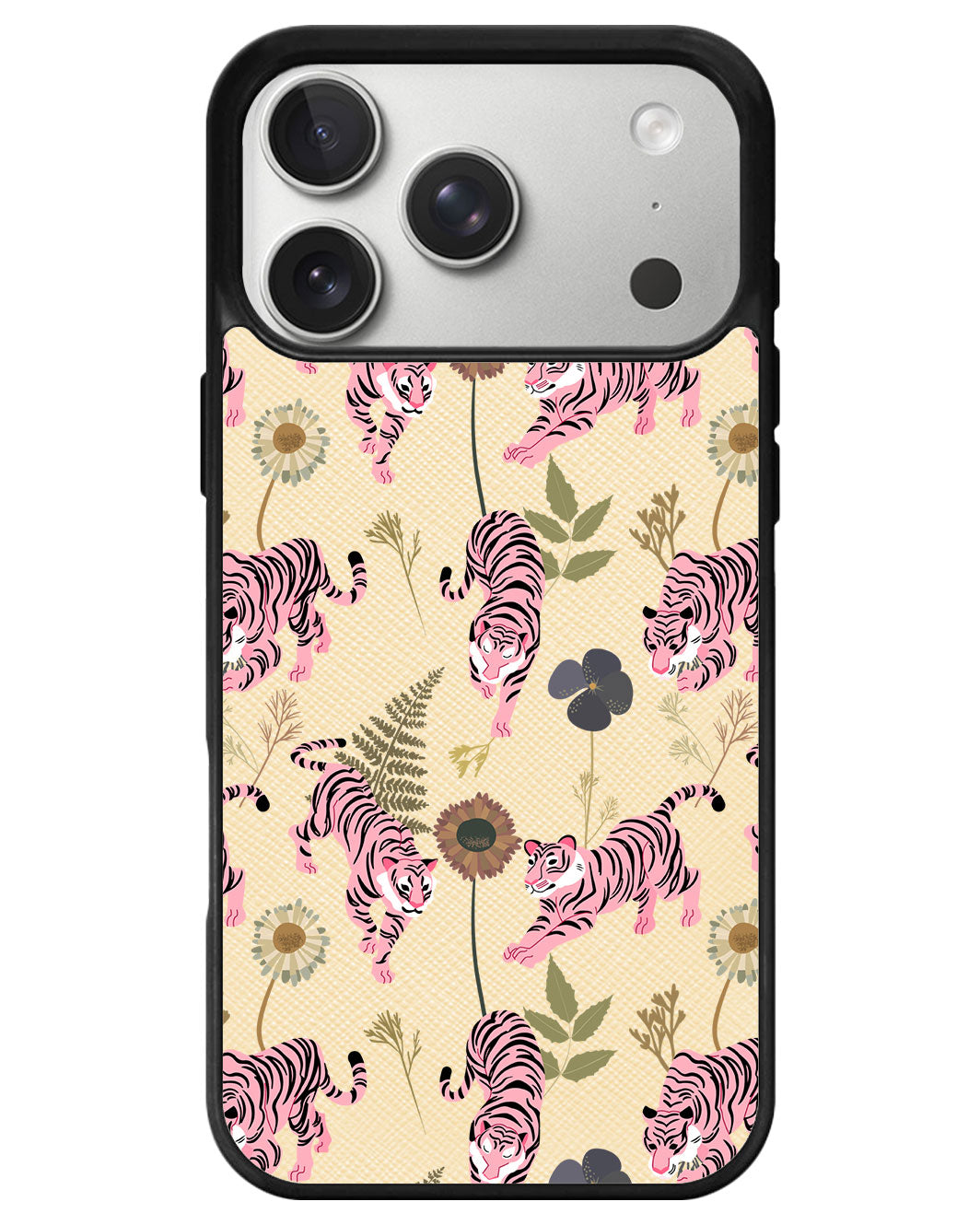 iPhone Leather Grip - Tigre Rosa