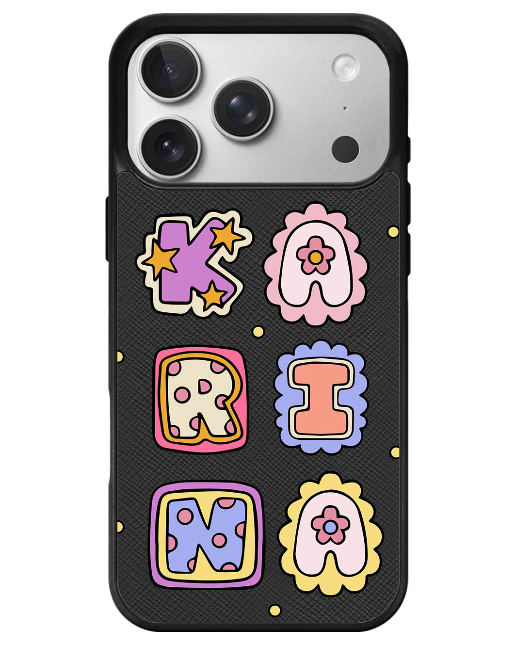 iPhone Leather Grip - Adorable Monogram 2.0