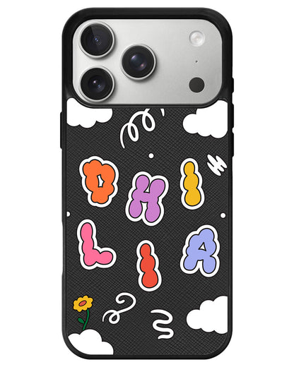 iPhone Leather Grip - Adorable Monogram 6.0