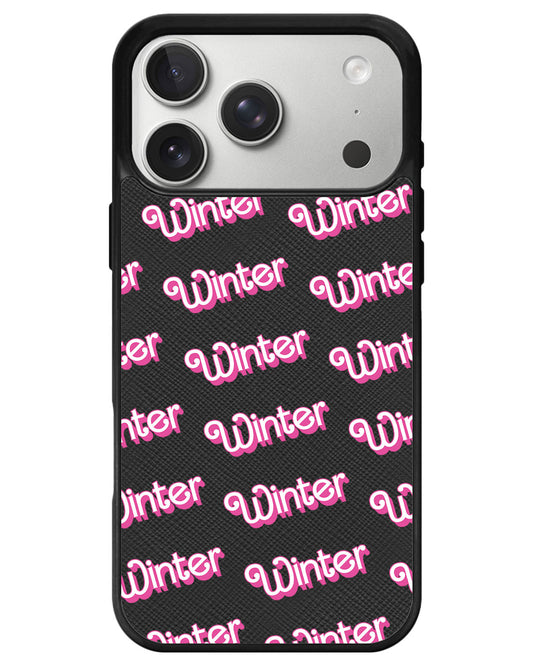 iPhone Leather Grip - Barbie Monogram