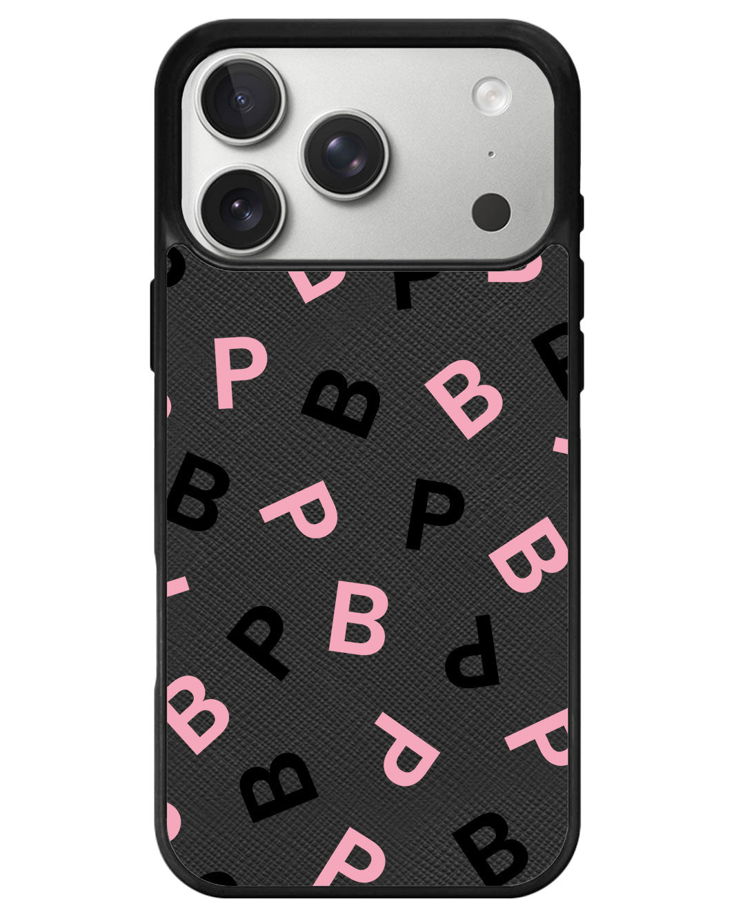 iPhone Leather Grip - Blackpink Monogram