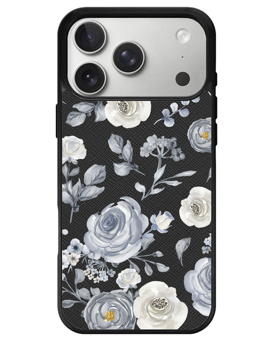 iPhone Leather Grip - Blue Rose