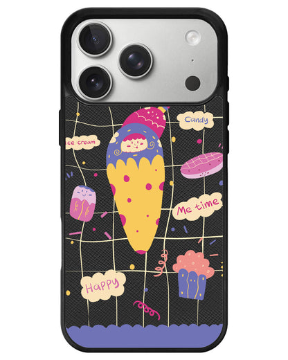 iPhone Leather Grip - Candy Doodle