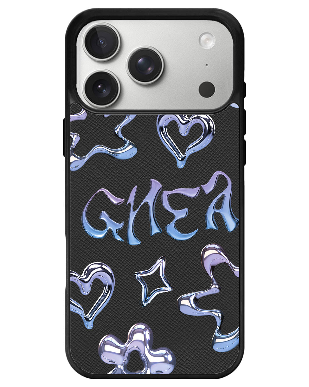 iPhone Leather Grip - Chrome Monogram 1.0