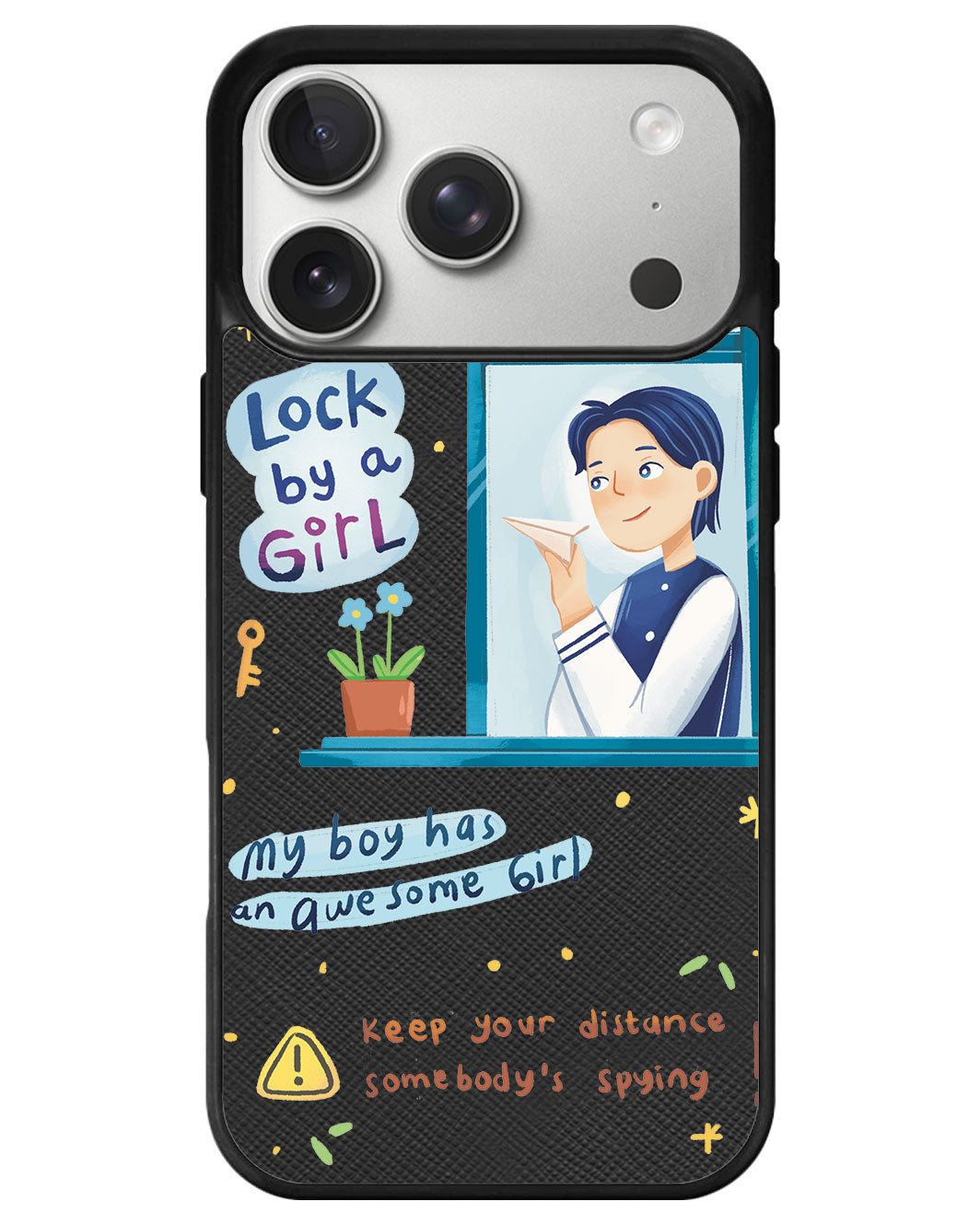 iPhone Leather Grip - Crush Boy (Couple Case)