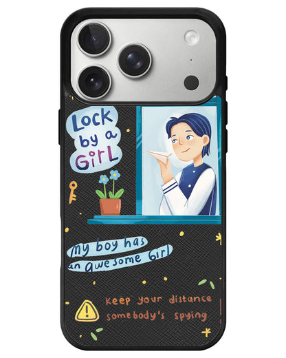 iPhone Leather Grip - Crush Boy (Couple Case)