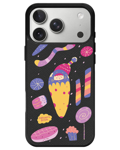 iPhone Leather Grip - Dessert Doodle