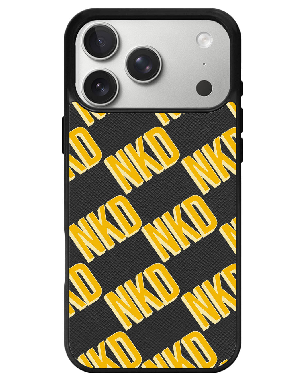 iPhone Leather Grip - Diagonal Initial Monogram 1.0