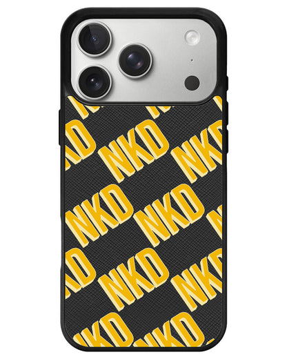 iPhone Leather Grip - Diagonal Initial Monogram 1.0