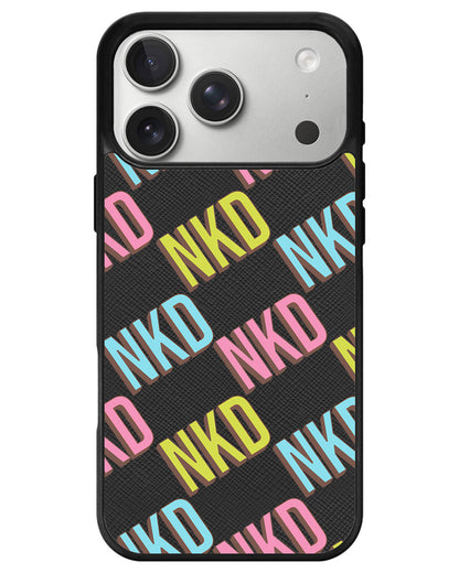 iPhone Leather Grip - Diagonal Initial Monogram 3.0