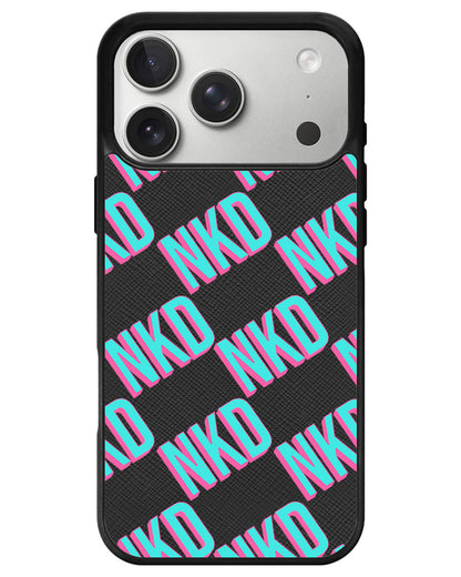 iPhone Leather Grip - Diagonal Initial Monogram 4.0