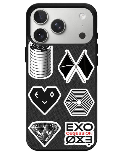 iPhone Leather Grip - EXO Sticker Pack