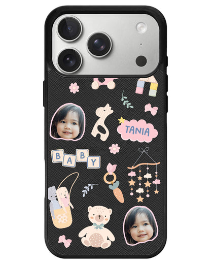 iPhone Leather Grip - Face Grid Girl Toys