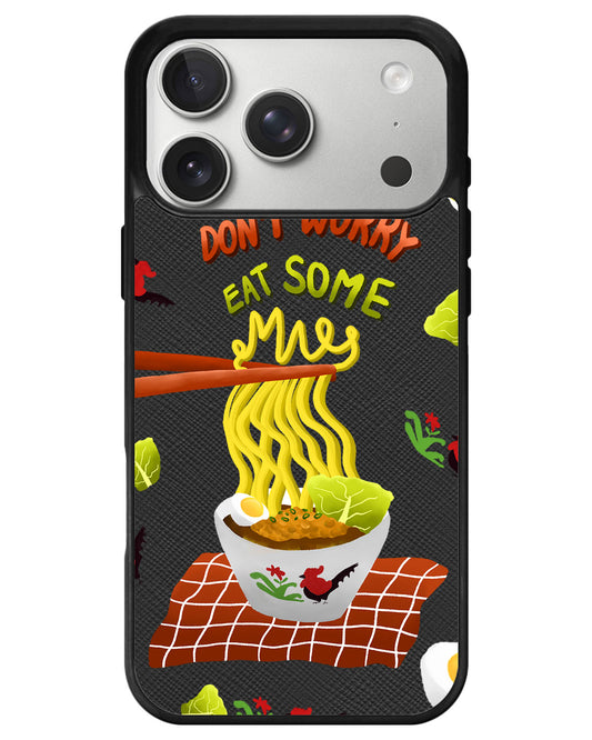 iPhone Leather Grip - Go Eat Some Mie