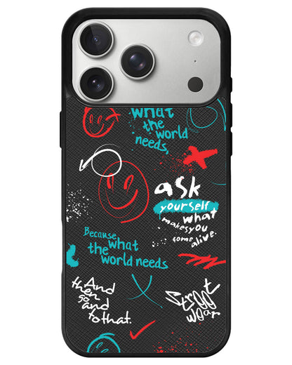 iPhone Leather Grip - Graffiti 2.0