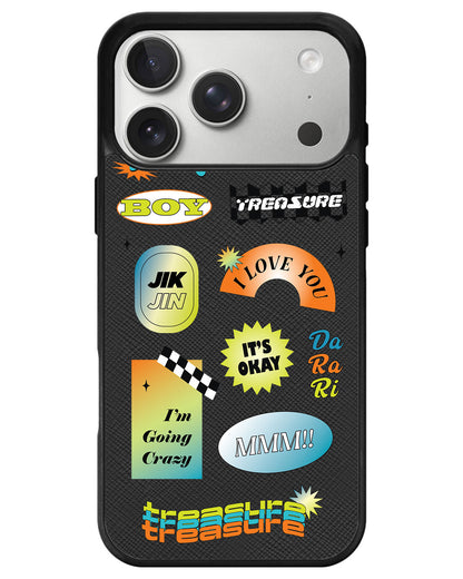 iPhone Leather Grip - Helllo Treasure