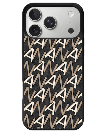 iPhone Leather Grip - Initial Monogram 4.0