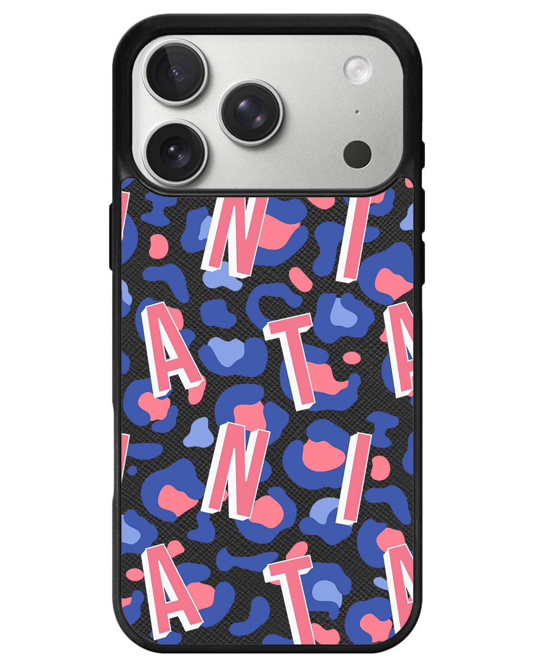 iPhone Leather Grip - Leopard Monogram 1.0