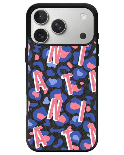 iPhone Leather Grip - Leopard Monogram 1.0