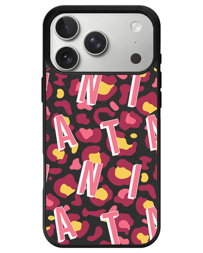 iPhone Leather Grip - Leopard Monogram 3.0