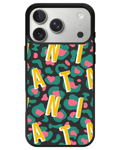iPhone Leather Grip - Leopard Monogram 4.0