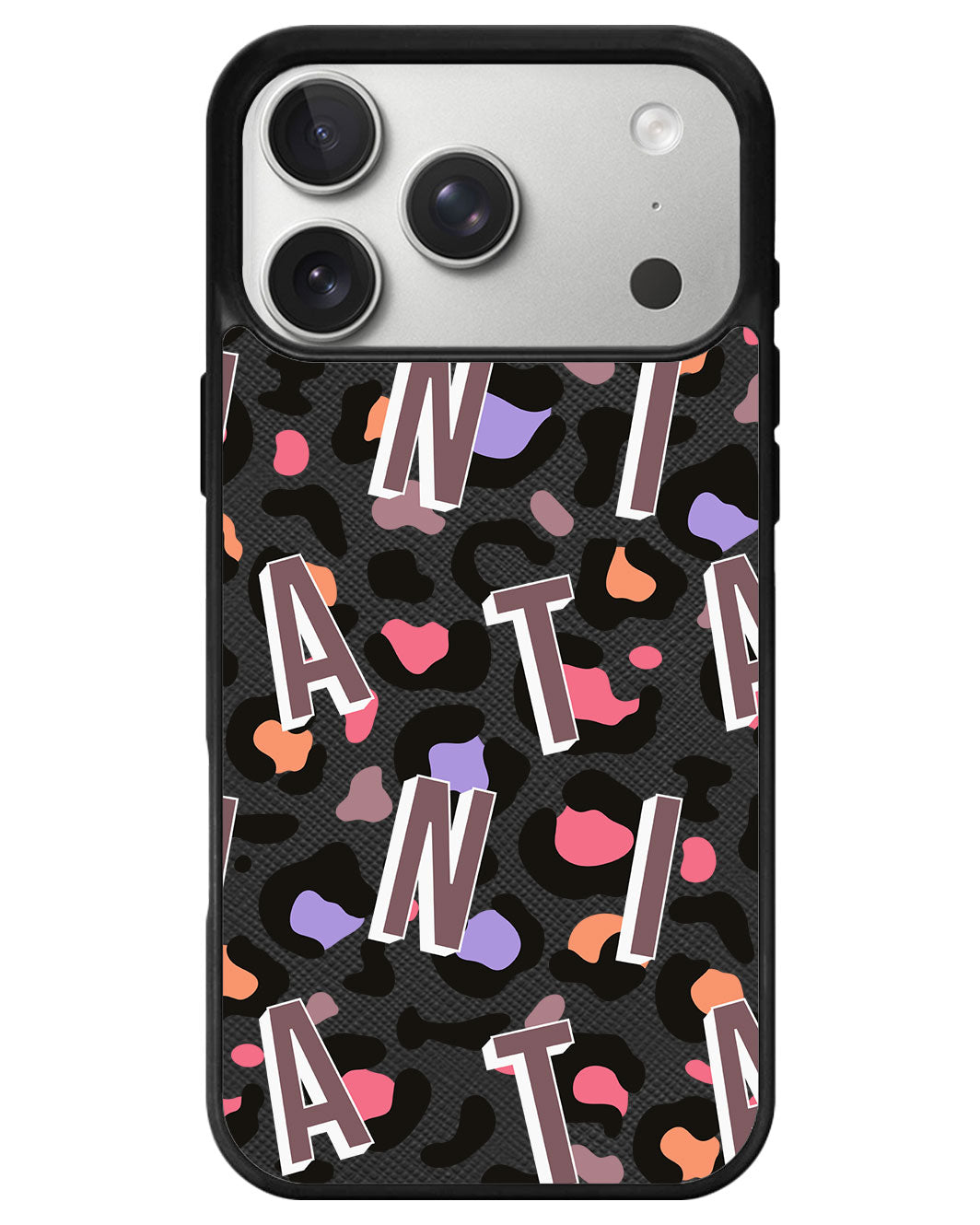 iPhone Leather Grip - Leopard Monogram 5.0