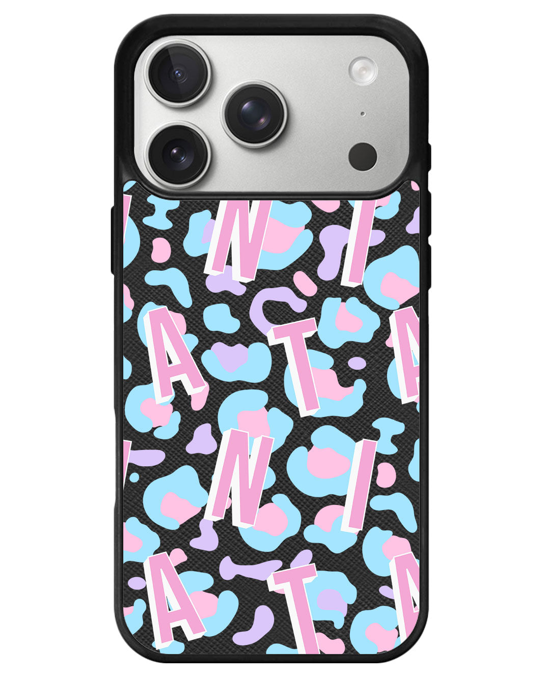 iPhone Leather Grip - Leopard Monogram 6.0