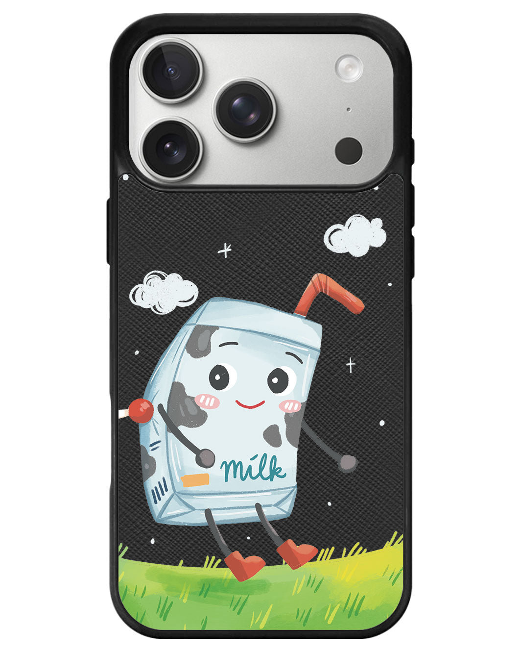 iPhone Leather Grip - Milk To Cookies (Couple Case)