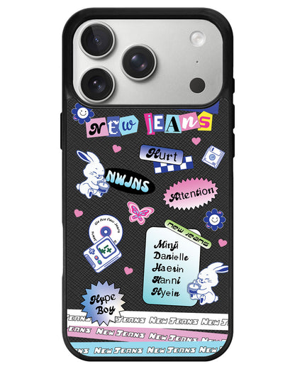 iPhone Leather Grip - New Jeans Sticker