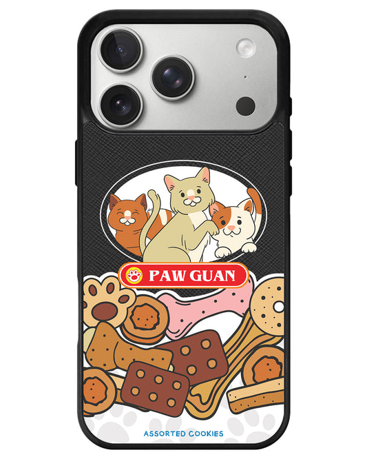 iPhone Leather Grip - Pawguan Cat