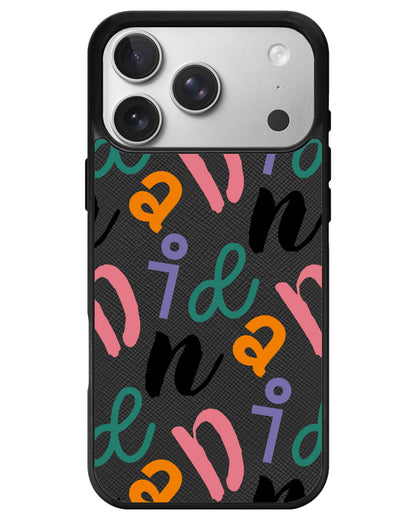 iPhone Leather Grip - Playful Monogram 3.0