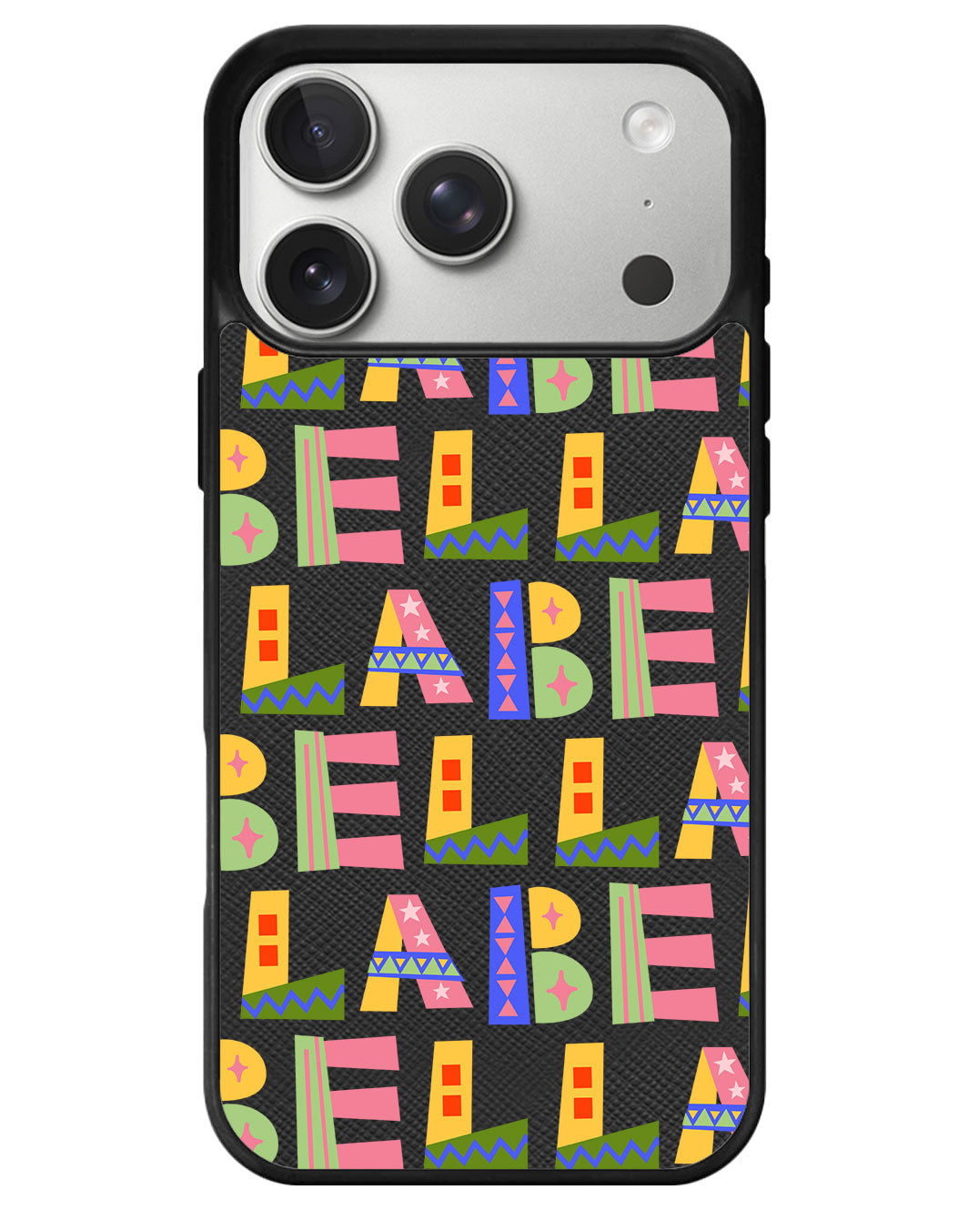 iPhone Leather Grip - Playful Monogram 5.0