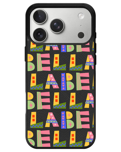 iPhone Leather Grip - Playful Monogram 5.0