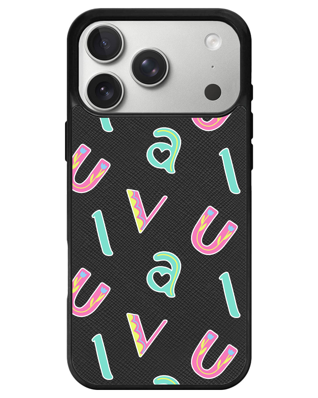iPhone Leather Grip - Playful Monogram 6.0