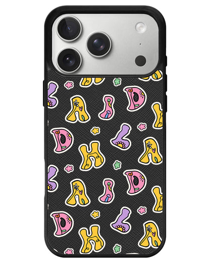 iPhone Leather Grip - Playful Monogram 7.0