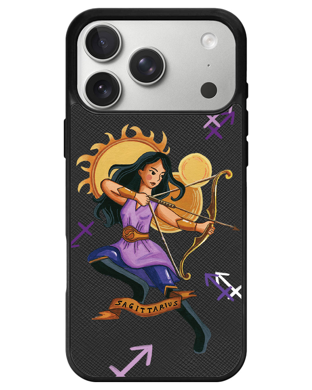 iPhone Leather Grip - Sagitarius