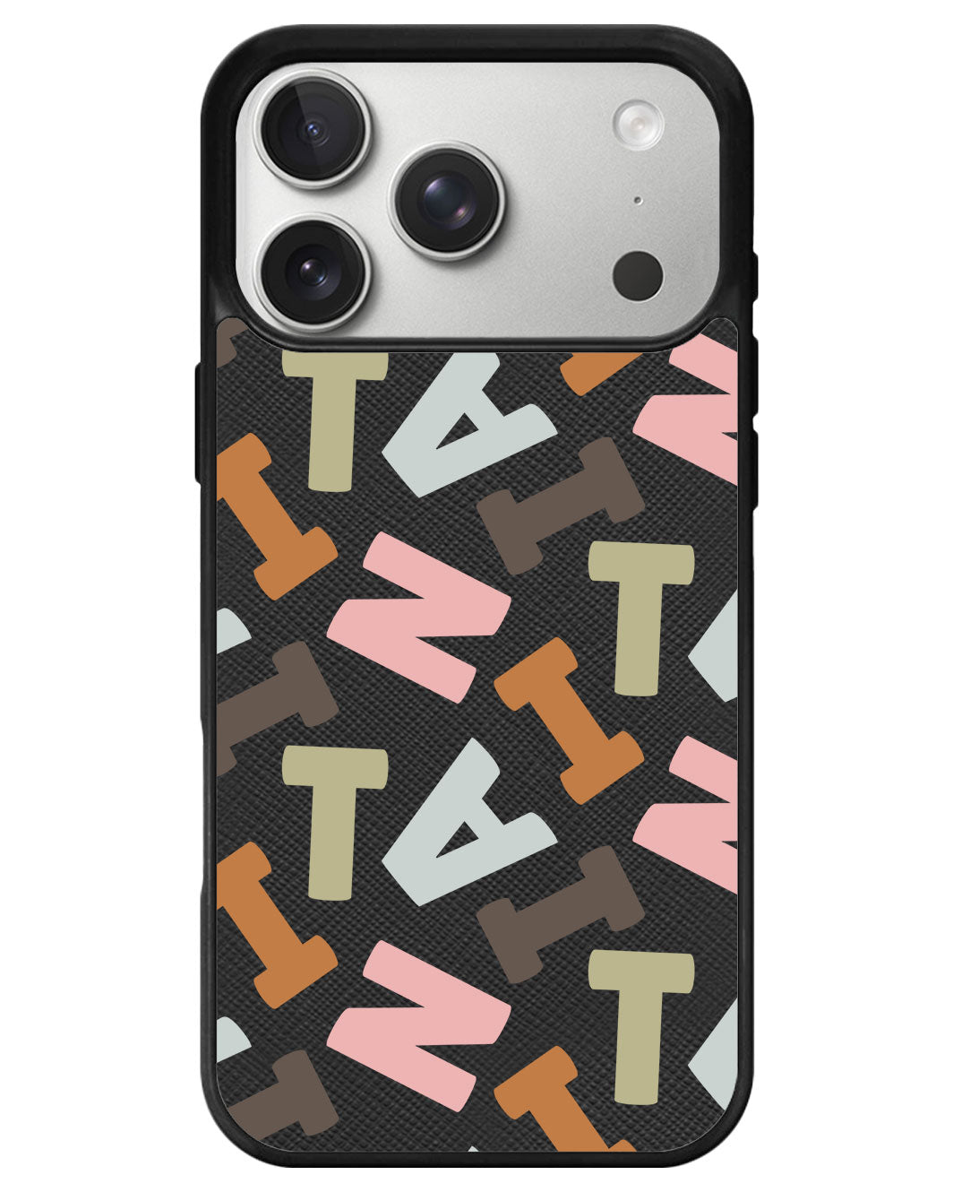 iPhone Leather Grip - Scattered Monogram 4.0