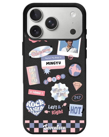 iPhone Leather Grip - Seventeen World