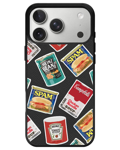 iPhone Leather Grip - Tinned Food