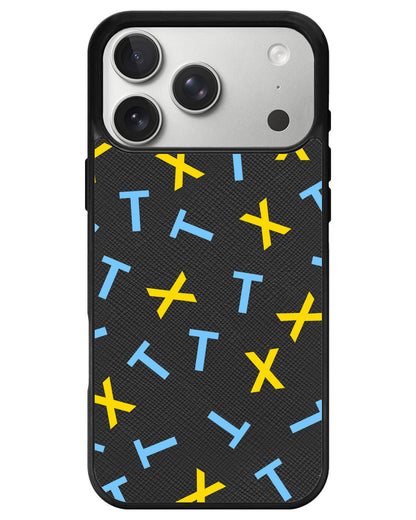 iPhone Leather Grip - TXT Monogram