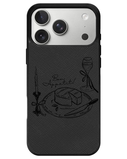 iPhone Leather Grip - Bon Appetit