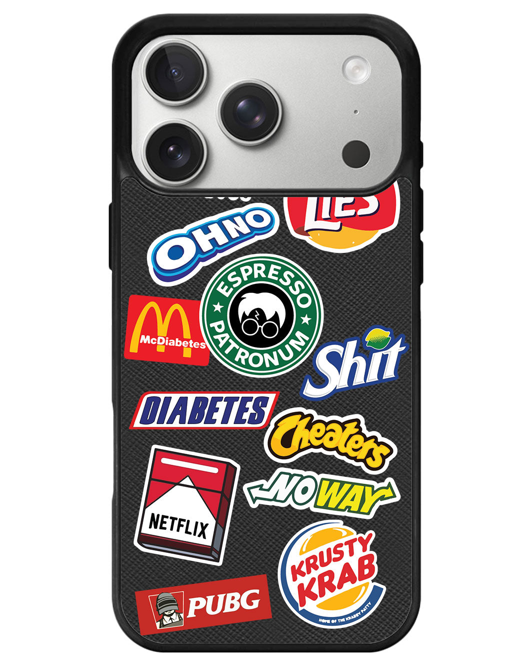 iPhone Leather Grip - Food Parody