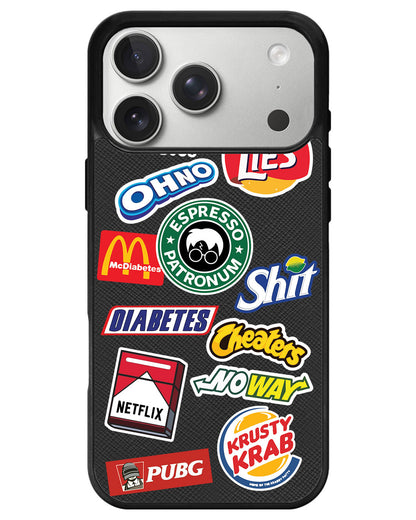 iPhone Leather Grip - Food Parody