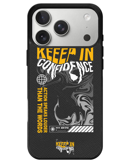 iPhone Leather Grip - Keep in Confidence